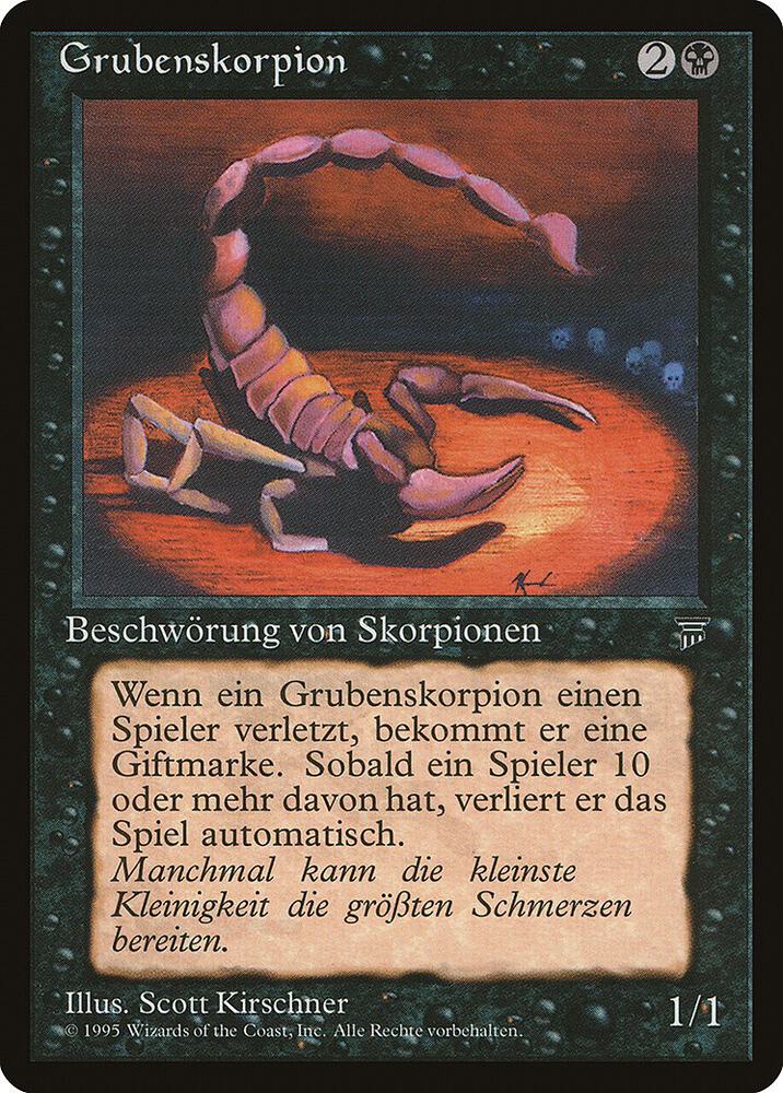 Pit Scorpion (German) - "Grubenskorpion" card from Renaissance