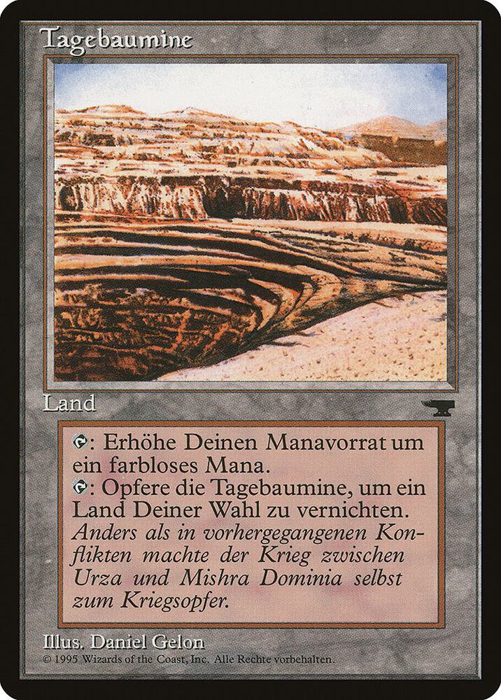 Strip Mine (German) - "Tagebaumine" card from Renaissance