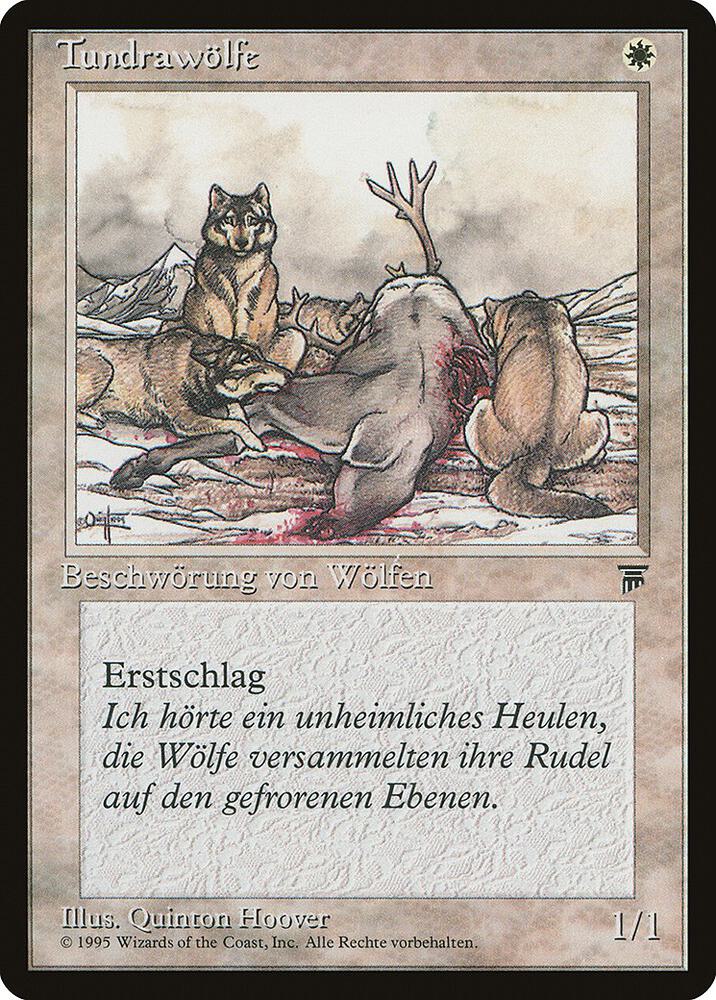 Tundra Wolves (German) - "Tundrawolfe" card from Renaissance