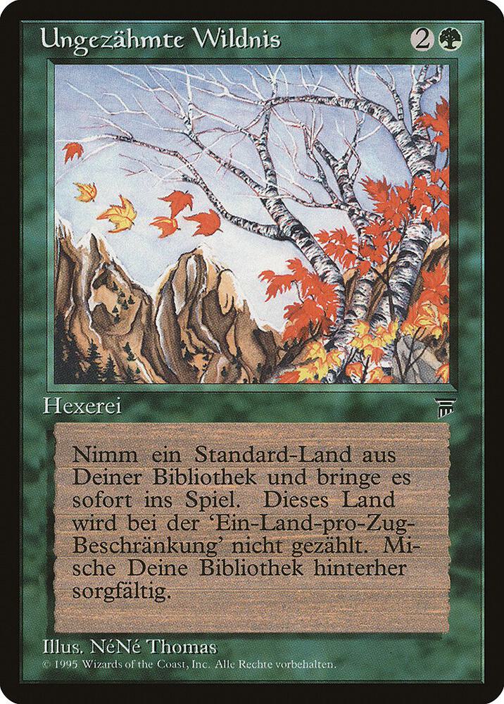 Untamed Wilds (German) - "Ungezahmte Wildnis" card from Renaissance