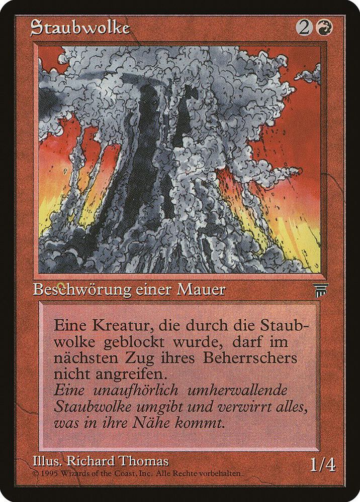 Wall of Dust (German) - "Staubwolke" card from Renaissance