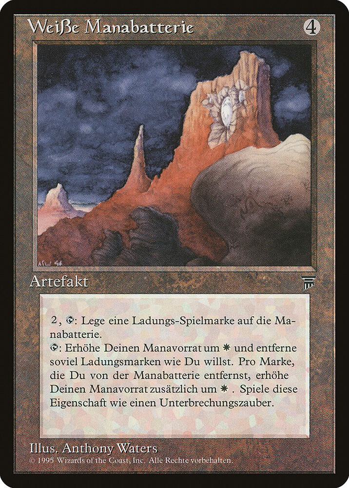 White Mana Battery (German) - "WeiBe Manabatterie" card from Renaissance