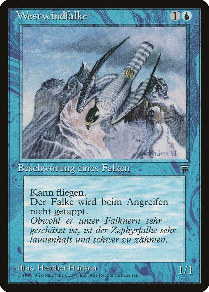Zephyr Falcon (German) - "Westwindfalke" card from Renaissance