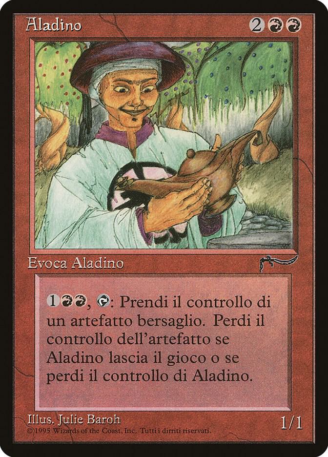 Aladdin (Italian) - "Aladino" card from Renaissance