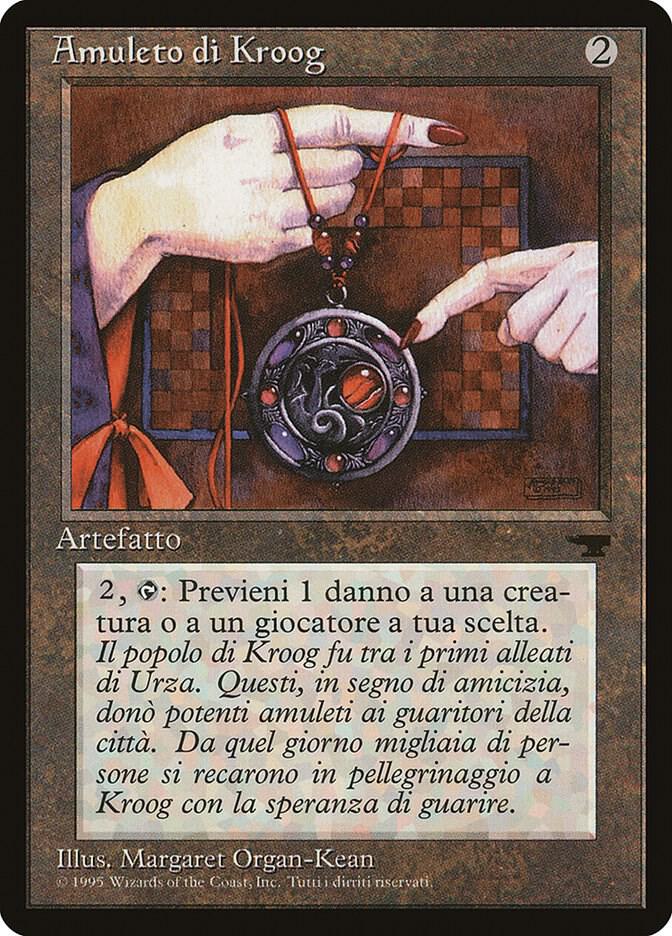 Amulet of Kroog (Italian) - "Amuleto di Kroog" card from Renaissance