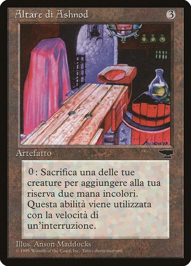 Ashnod's Altar (Italian) - "Altare di Ashnod" card from Renaissance