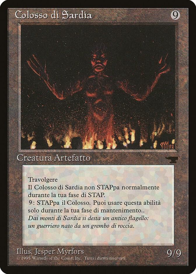 Colossus of Sardia (Italian) - "Colosso di Sardia" card from Renaissance