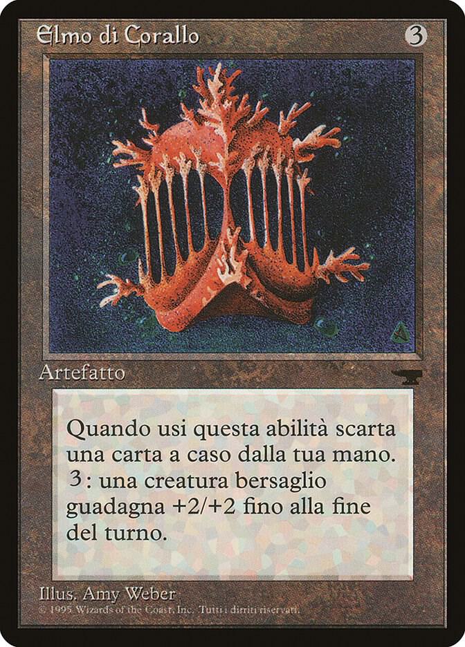 Coral Helm (Italian) - "Elmo di Corallo" card from Renaissance