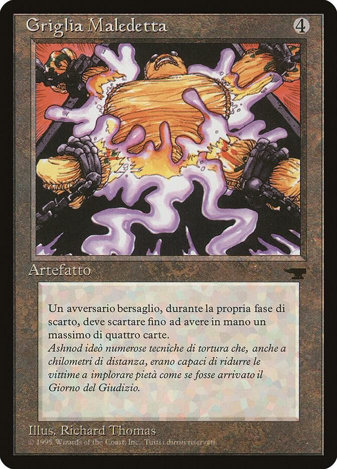 Cursed Rack (Italian) - "Griglia Maledetta" card from Renaissance