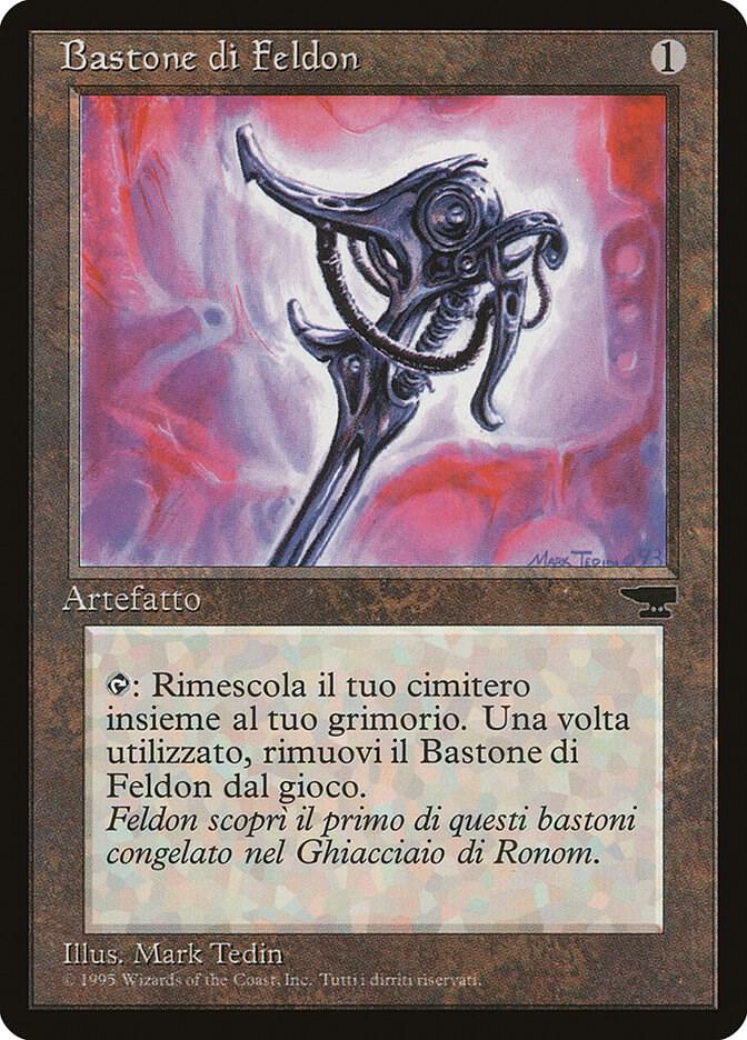 Feldon's Cane (Italian) - "Bastone di Feldon" card from Renaissance