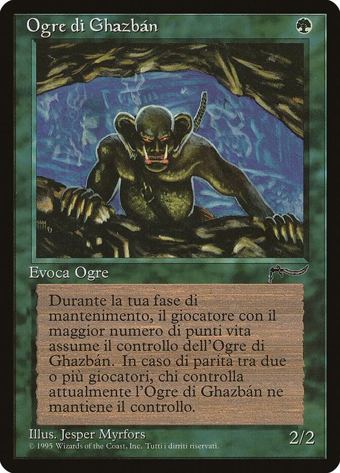 Ghazban Ogre (Italian) "Ogre di Ghazban" card from Renaissance