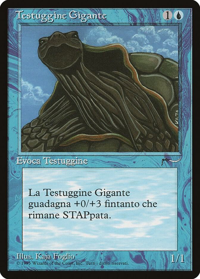 Giant Tortoise (Italian) - "Testuggine Gigante" card from Renaissance