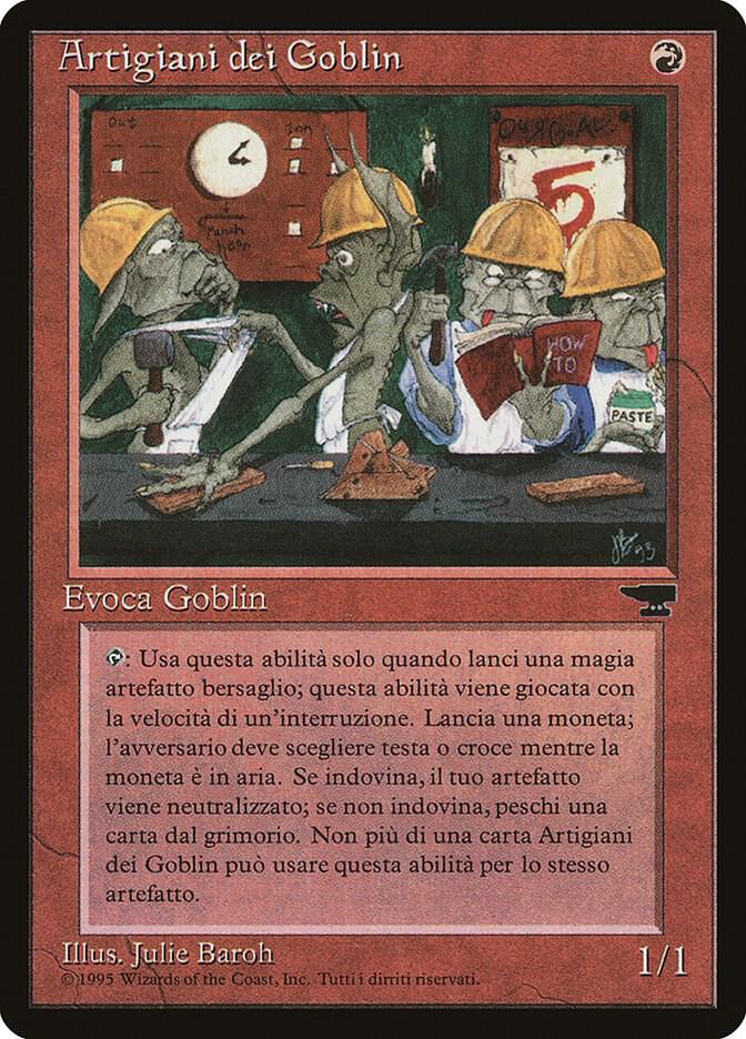 Goblin Artisans (Italian) - "Artigiani dei Goblin" card from Renaissance