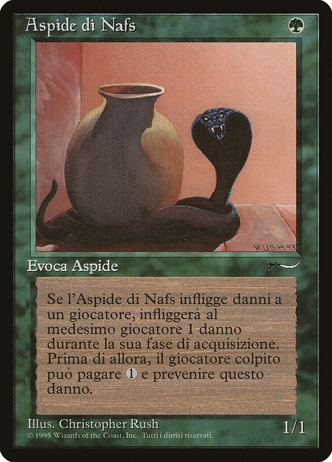 Nafs Asp (Italian) - "Aspide di Nafs" card from Renaissance