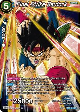 Final Strike Bardock TB3-019 card from Clash of Fates