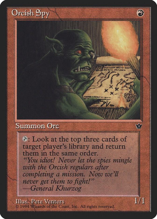 Orcish Spy (Venters) card from Fallen Empires