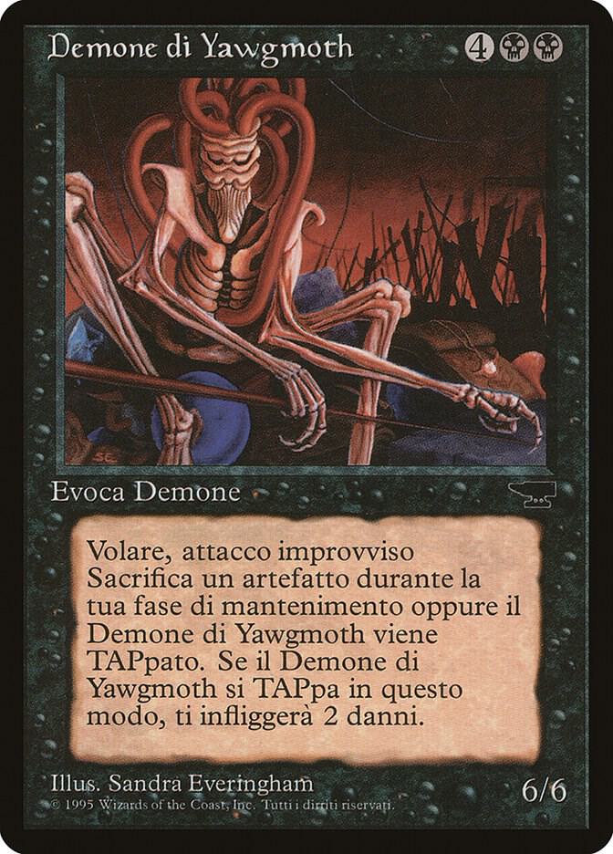Yawgmoth Demon (Italian) card from Renaissance