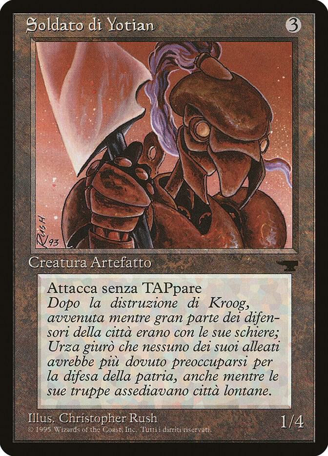 Yotian Soldier (Italian) - "Soldato di Yotian" card from Renaissance