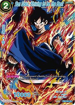 Son Goku, Striving to be the Best TB3-021 card from Clash of Fates