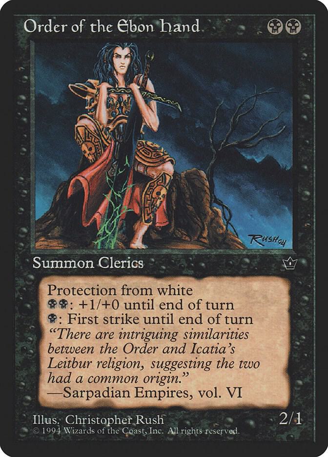 Order of the Ebon Hand (Rush) card from Fallen Empires
