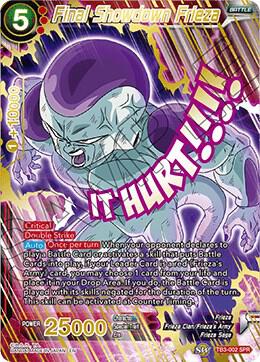 Final Showdown Frieza (SPR) TB3-002_SPR card from Clash of Fates