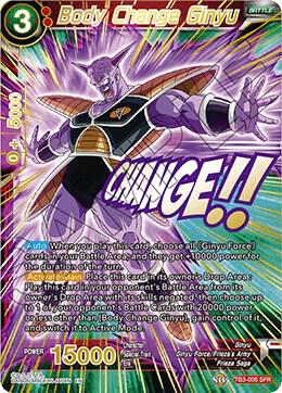 Body Change Ginyu (SPR) TB3-006_SPR card from Clash of Fates
