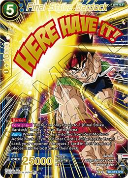 Final Strike Bardock (SPR) TB3-019_SPR card from Clash of Fates
