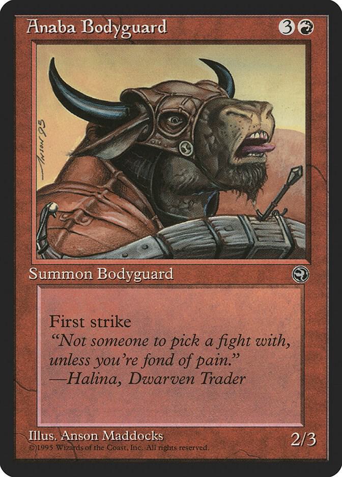 Anaba Bodyguard [Version 2] 84 card from Homelands