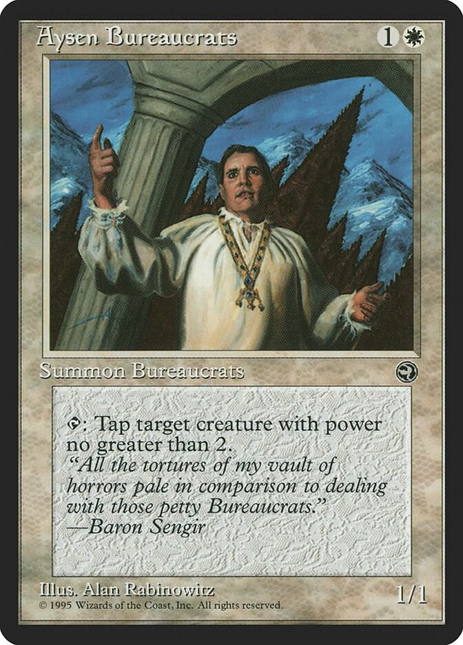 Aysen Bureaucrats [Version 2] card from Homelands