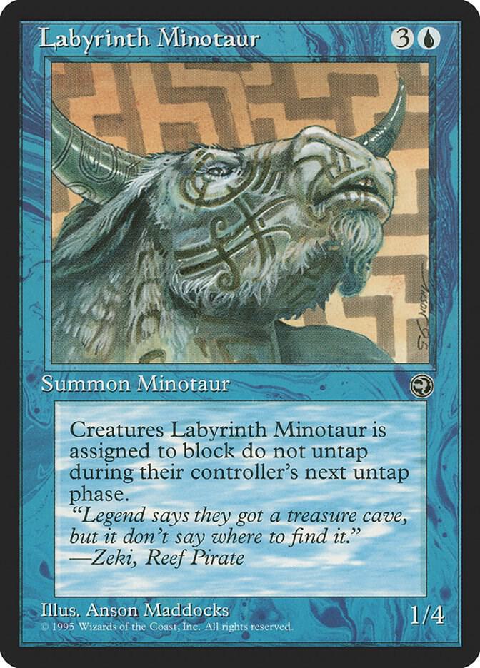 Labyrinth Minotaur [Version 2] 30 card from Homelands