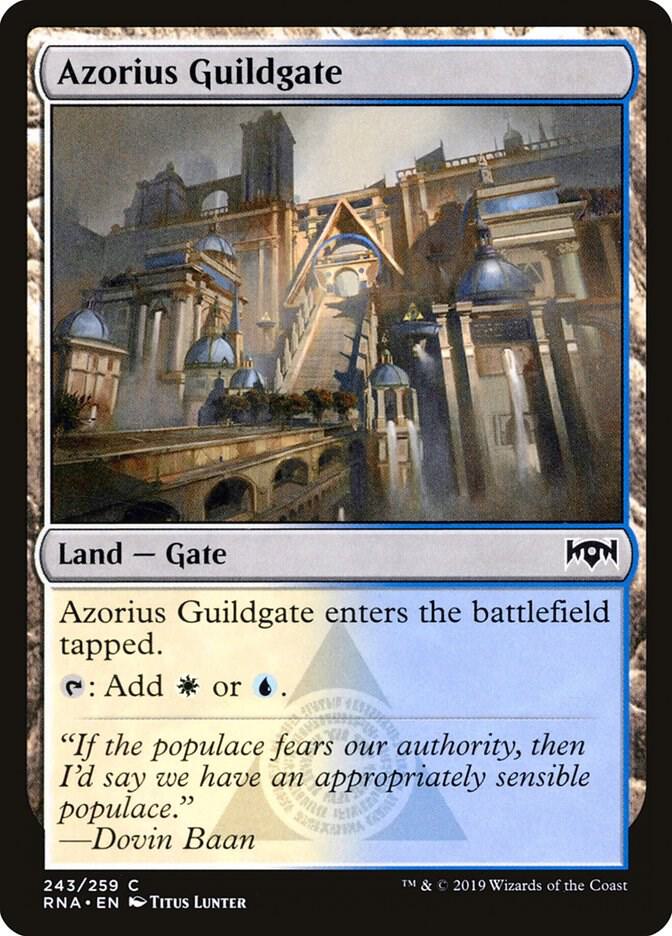 Azorius Guildgate 243 card from Ravnica Allegiance