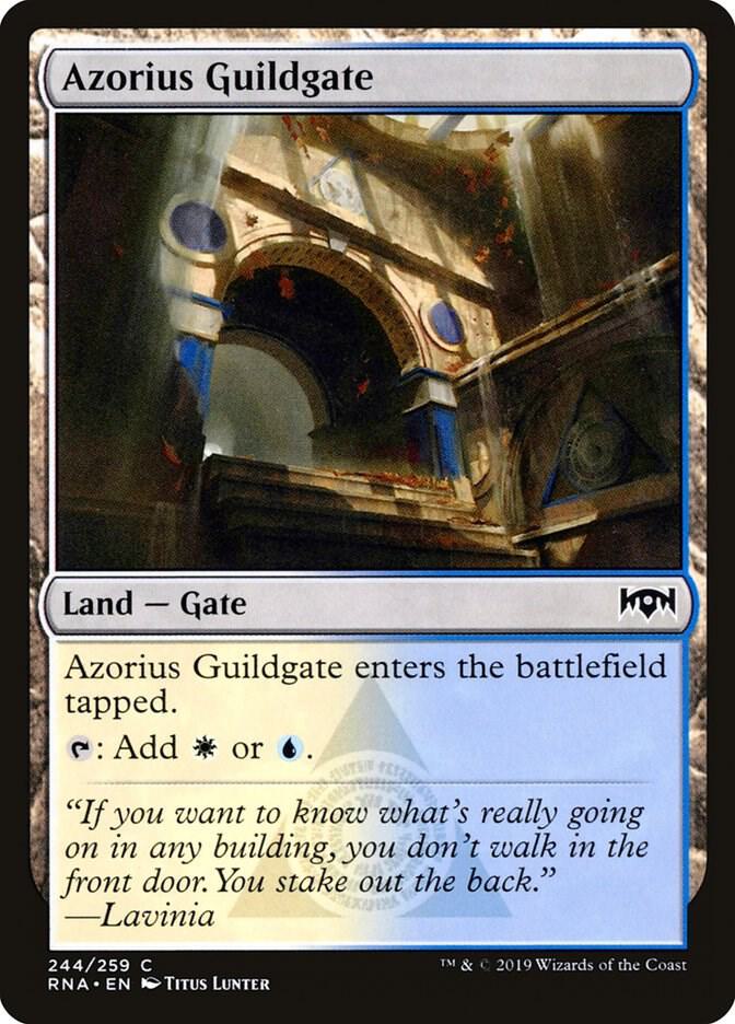 Azorius Guildgate 244 card from Ravnica Allegiance