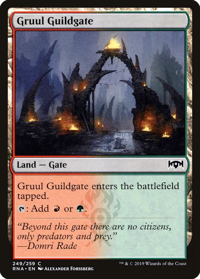 Gruul Guildgate 249 card from Ravnica Allegiance