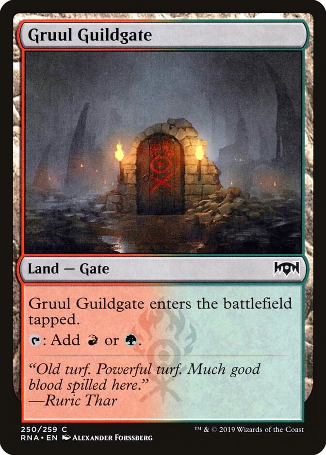 Gruul Guildgate 250 card from Ravnica Allegiance