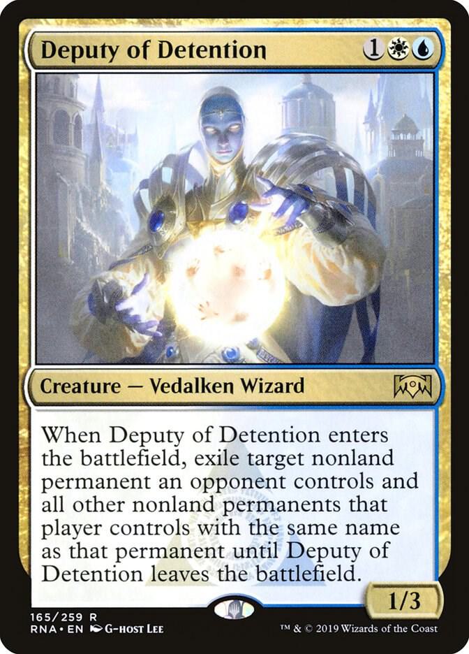 Deputy of Detention 165 card from Ravnica Allegiance