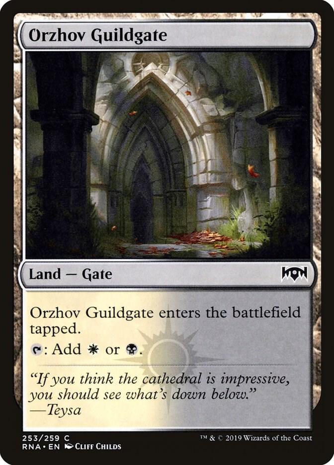 Orzhov Guildgate 253 card from Ravnica Allegiance