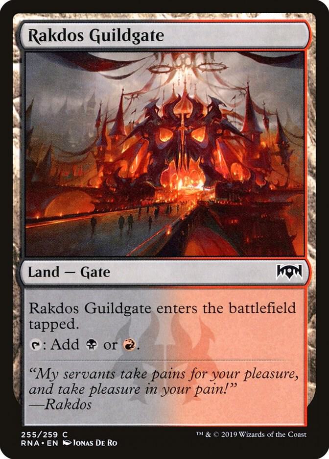 Rakdos Guildgate 255 card from Ravnica Allegiance