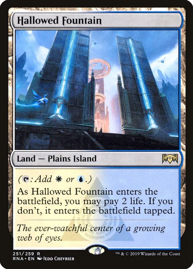 Hallowed Fountain 251 card from Ravnica Allegiance