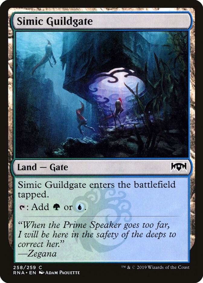 Simic Guildgate 258 card from Ravnica Allegiance