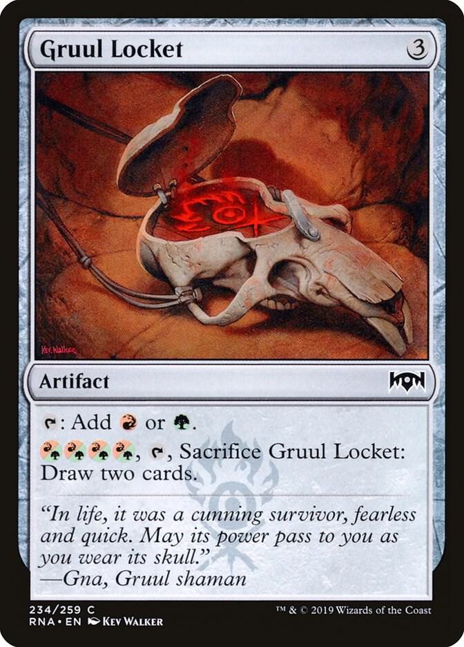 Gruul Locket 234 card from Ravnica Allegiance