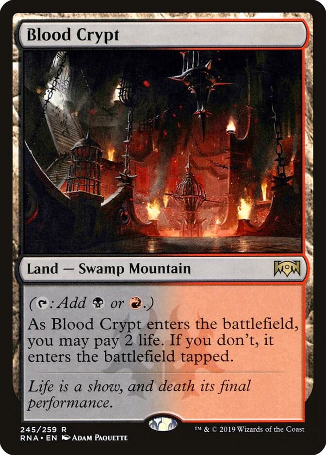 Blood Crypt 245 card from Ravnica Allegiance