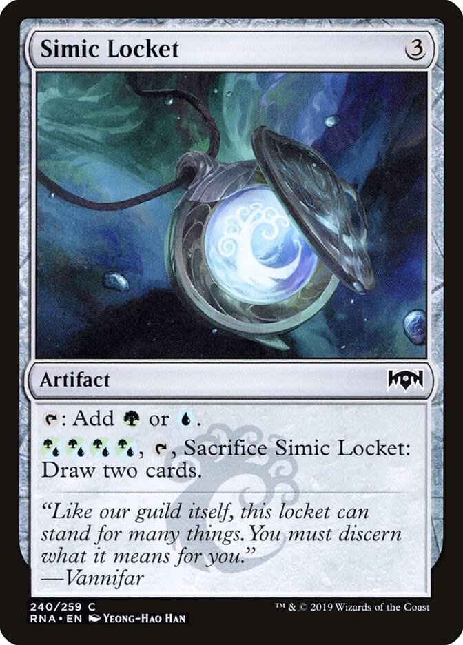 Simic Locket 240 card from Ravnica Allegiance