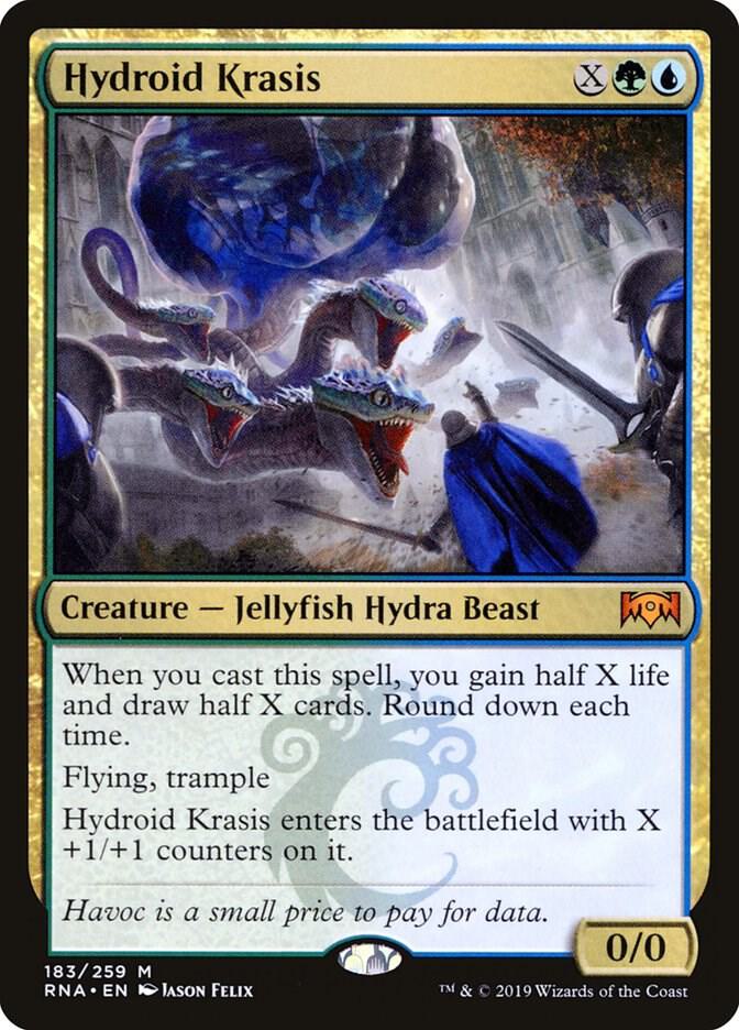 Hydroid Krasis 183 card from Ravnica Allegiance