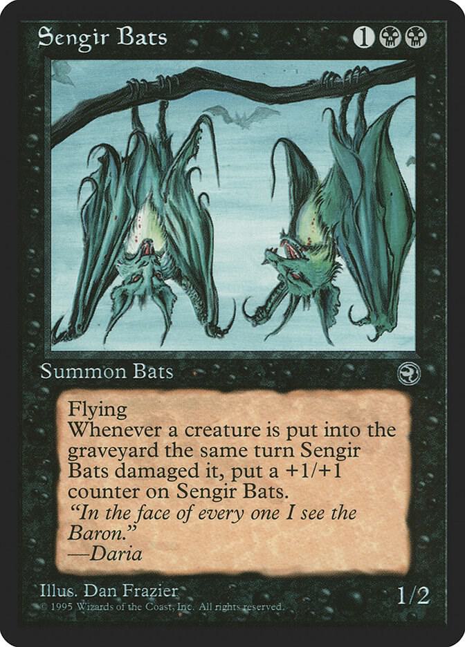 Sengir Bats [Version 2] 57 card from Homelands