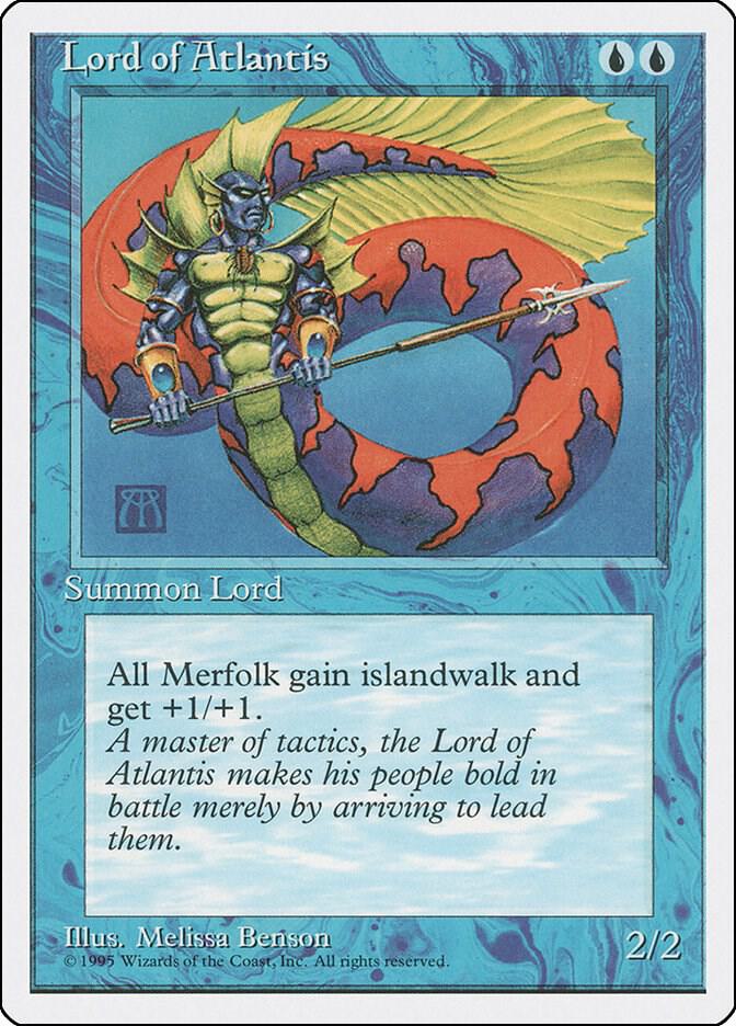 Lord of Atlantis 82 card from Fourth Edition
