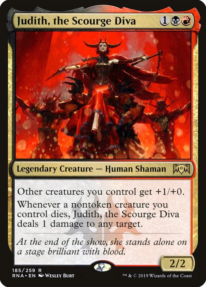 Judith, the Scourge Diva 185 card from Ravnica Allegiance