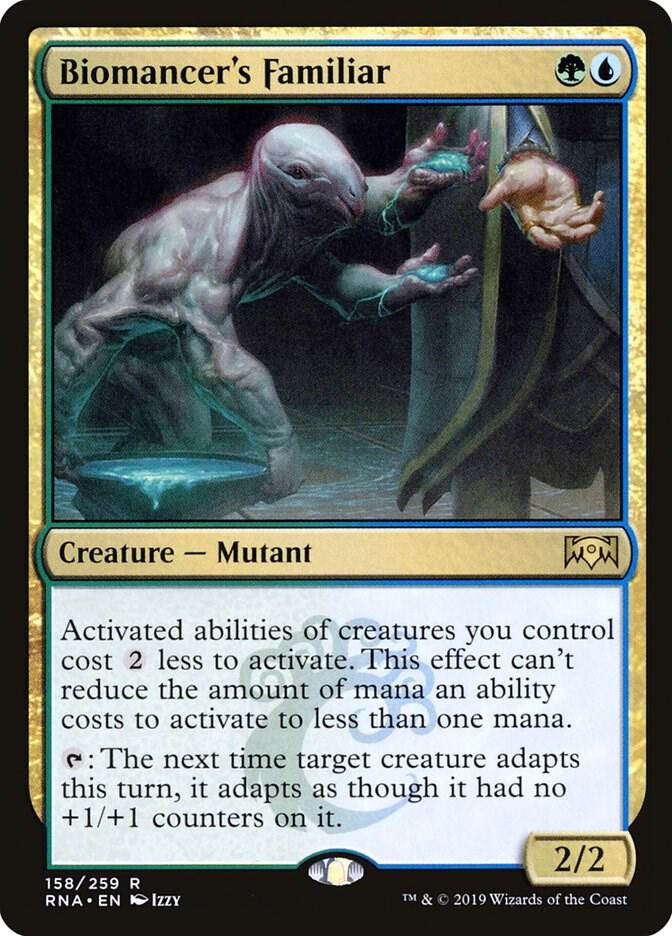 Biomancer's Familiar 158 card from Ravnica Allegiance