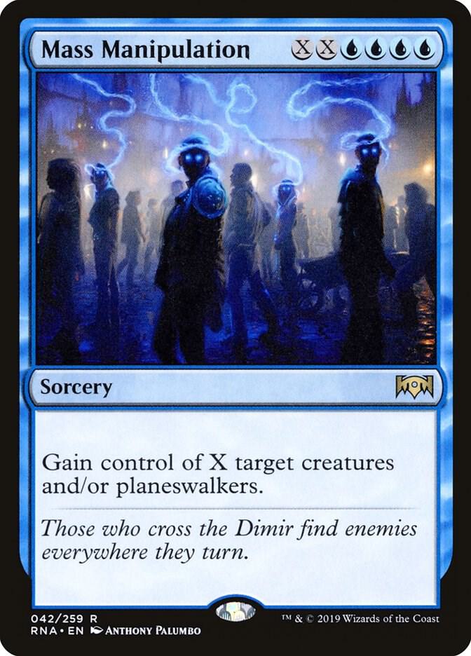 Mass Manipulation 42 card from Ravnica Allegiance