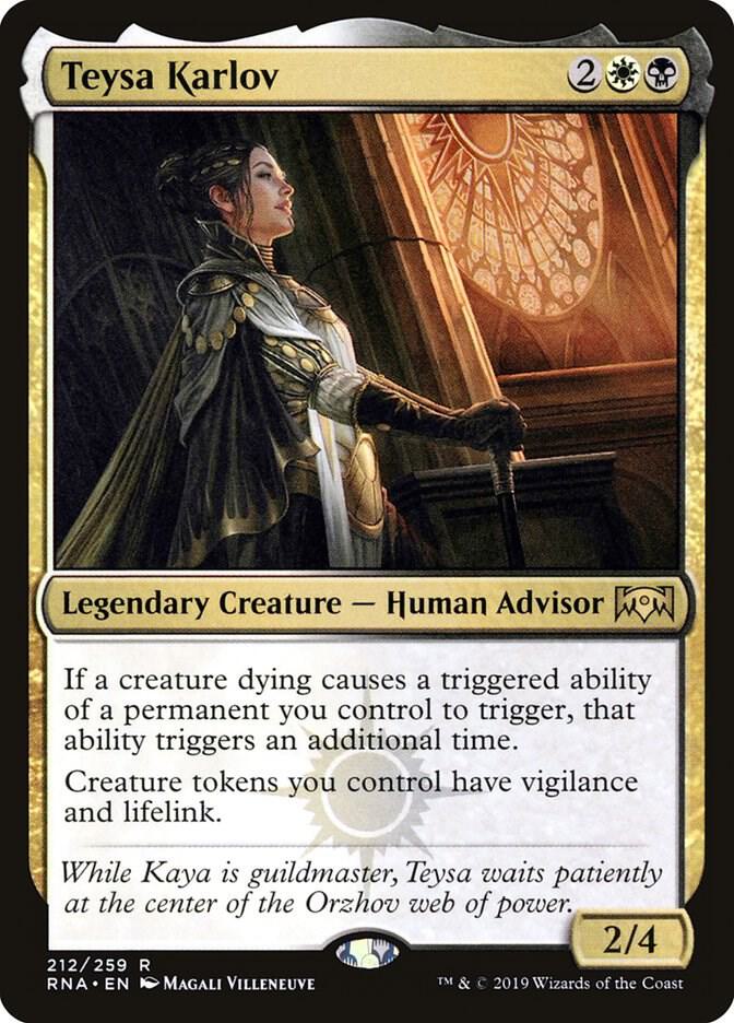 Teysa Karlov 212 card from Ravnica Allegiance