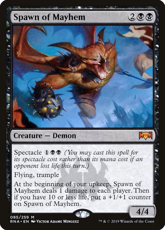 Spawn of Mayhem 85 card from Ravnica Allegiance